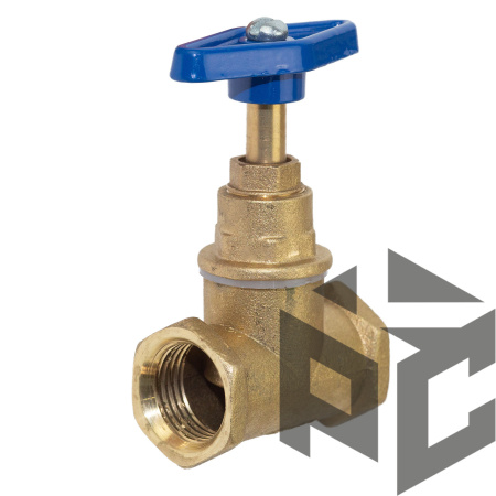 Клапан (вентиль) запорный латунный 15Б3р Ду 15 (1/2") Ру 16 от производителя "Рускон"