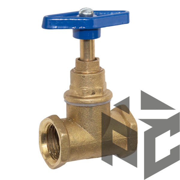 Клапан (вентиль) запорный латунный 15Б3р Ду 15 (1/2") Ру 16 от производителя "Рускон"