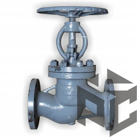 Клапан (вентиль) запорный стальной 15с65нж Ду 20 Ру 16 от производителя "Рускон"